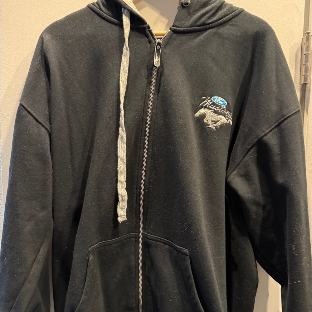Ford Mustang Black Hoodie Jacket